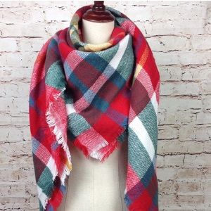 New Tartan Oversized Blanket Scarf